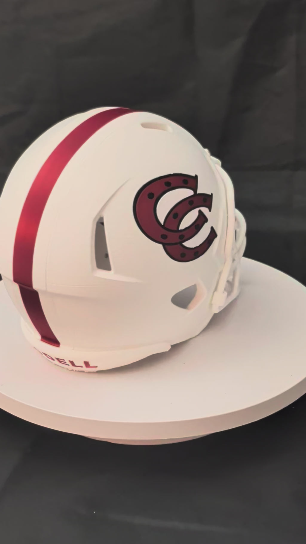 Custom 3D Printed High School Mini Helmets
