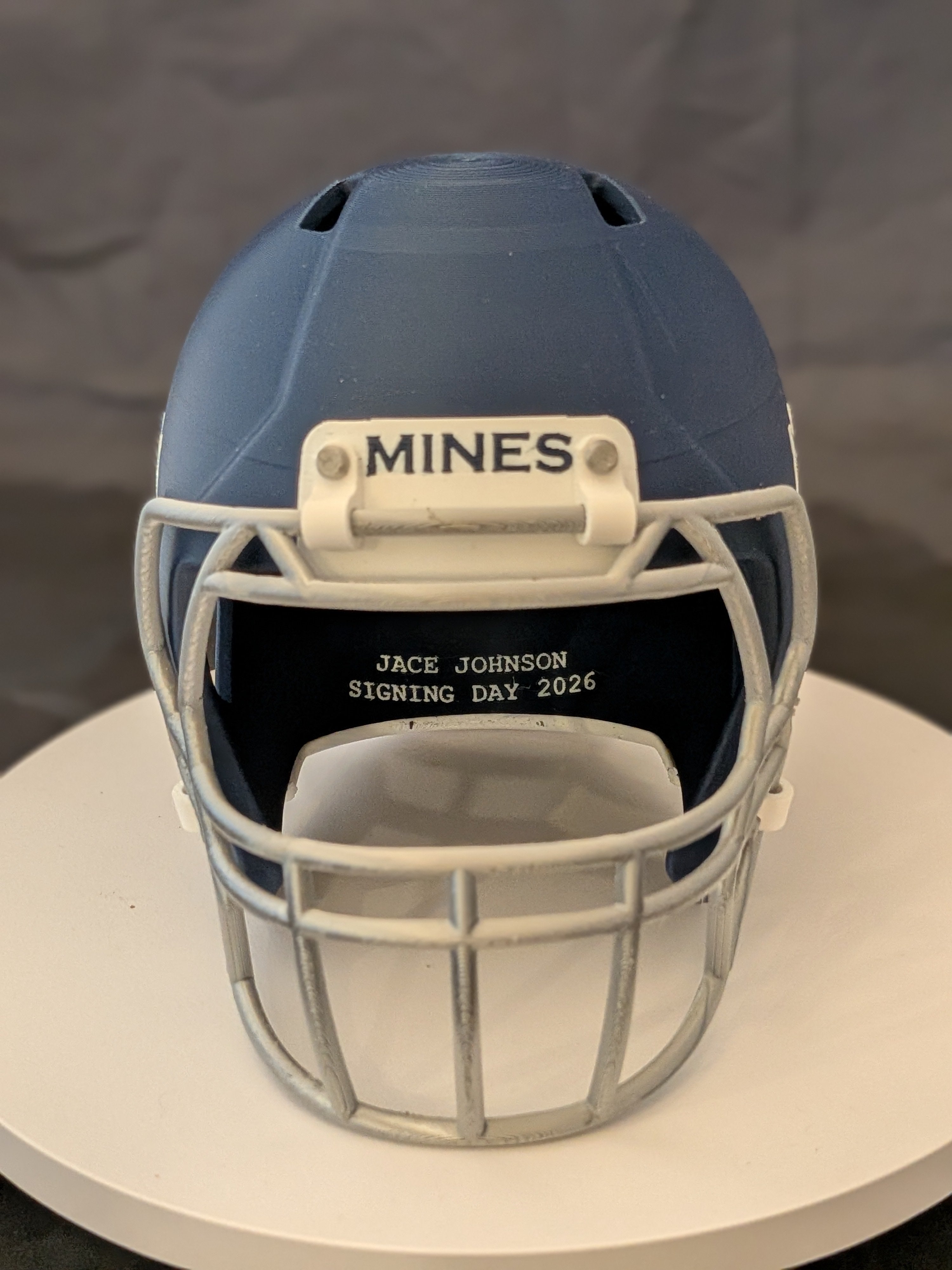 Custom 3D Printed High School/College Mini Helmets